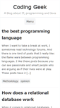 Mobile Screenshot of coding-geek.com